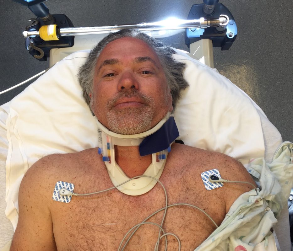 scott jacobs in maryland hospital after motorcycle accident