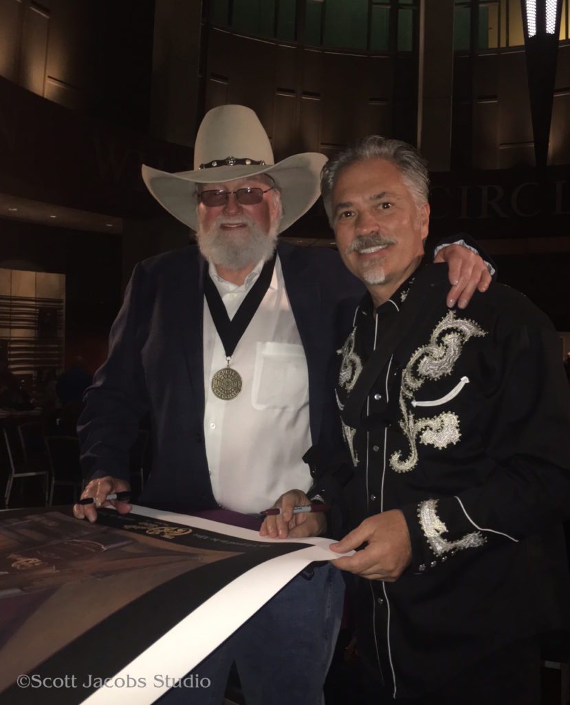Charlie Daniels and Scott Jacobs signing prints