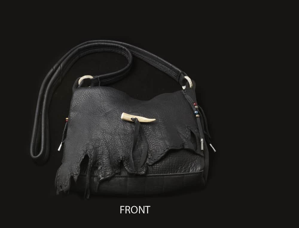Handmade Leather Bags Black Hand Sched Elk Purse Harley Handmade Leather Bags Black Hand Sched Elk Purse
