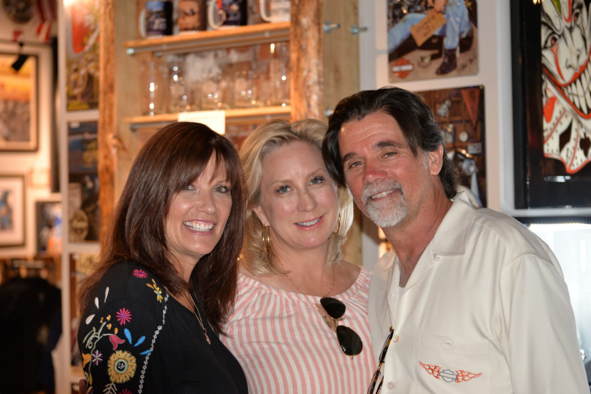 Steve Lassiter, Sally Lassiter, and Sharon Jacobs at Jacobs Gallery in Deadwood