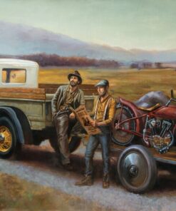 sturgis racers taking a moment by danial james artist