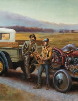 sturgis racers taking a moment by danial james artist