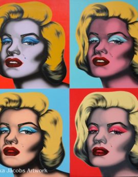 marilyn monroe contemporary painting by alexa jacobs