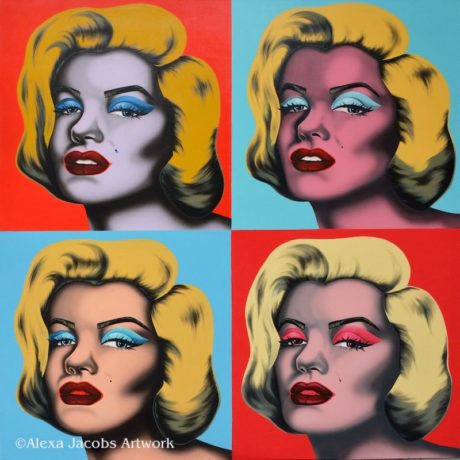 marilyn monroe contemporary painting by alexa jacobs