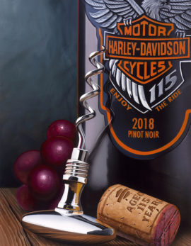 scott jacobs' 115th anniversary painting for Harley-Davidson, Genu-Wine Legend