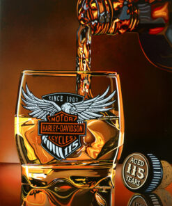 scott jacobs' 115th anniversary painting for Harley-Davidson, Legendary Pour
