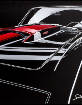 Scott Jacobs Corvette painting called The Sting