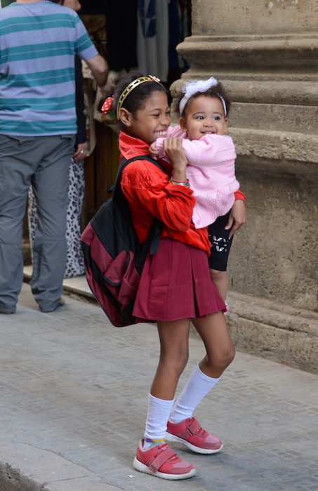 adorable kids in Havana Cuba