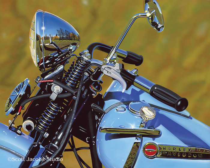 48 Panhead painting by Scott Jacobs