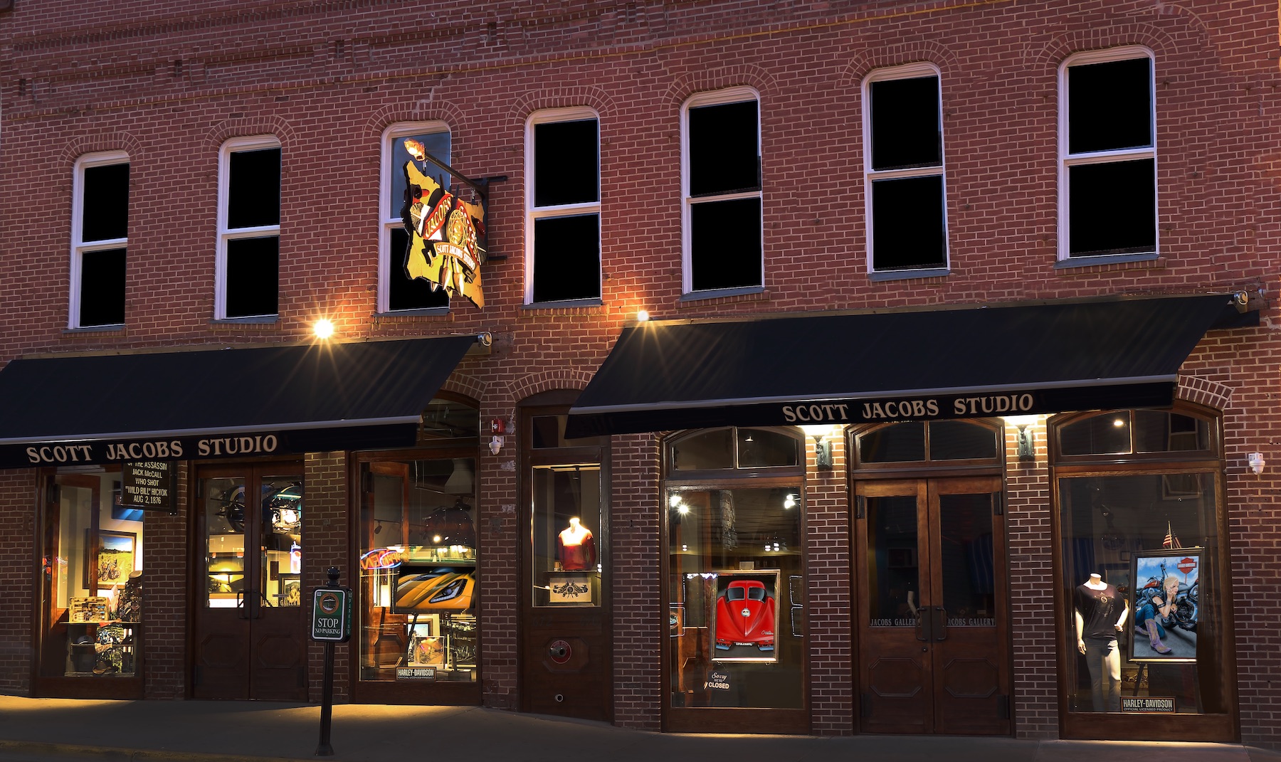 jacobs gallery storefront on Deadwood main street