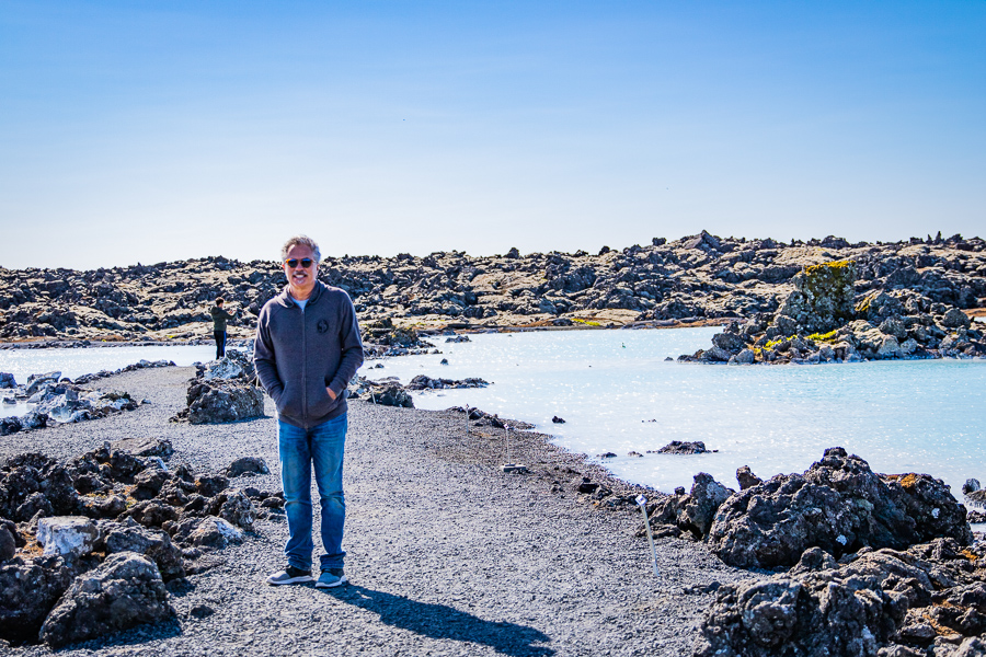 Scott Jacobs in Iceland near blue lagoon