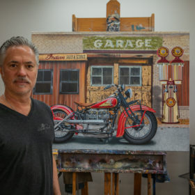 Indian 4 Life! An indian motorcycle painting by Scott Jacobs