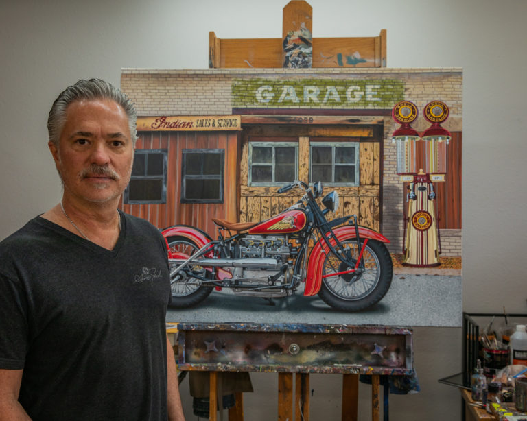 Indian 4 Life! An indian motorcycle painting by Scott Jacobs