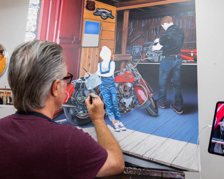scott jacobs completing the sturgis painting 2020