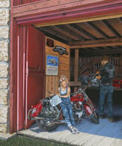 scott's 80th Sturgis Rally painting called "Daddy's Girl"