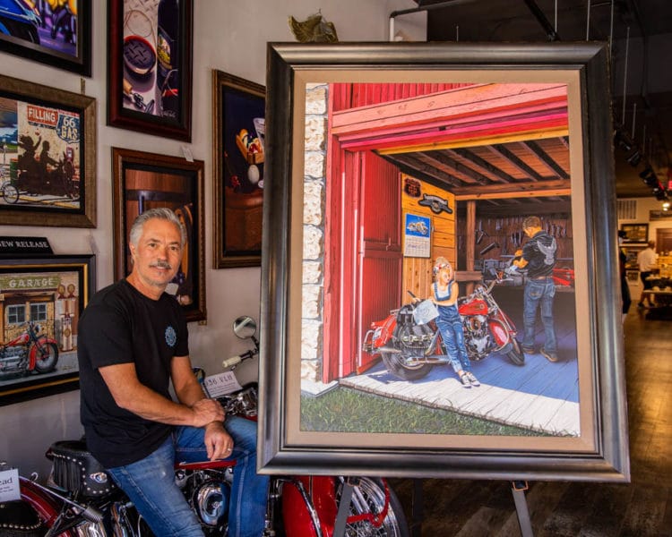 scott jacobs' finished 2020 sturgis rally 80th anniversary painting