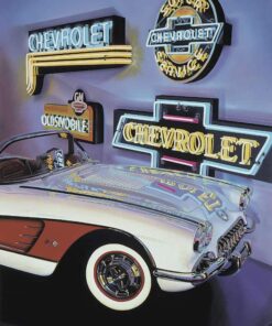 corvette painting, Neon Classic by Scott Jacobs