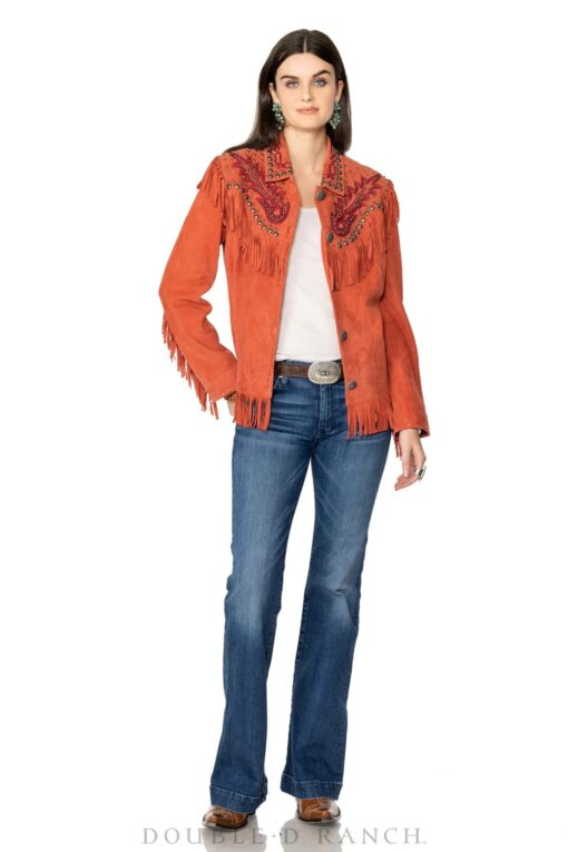 outside boys jacket by double d in rodeo red