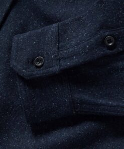 the utility shirt by taylor stitch in navy donegal wool