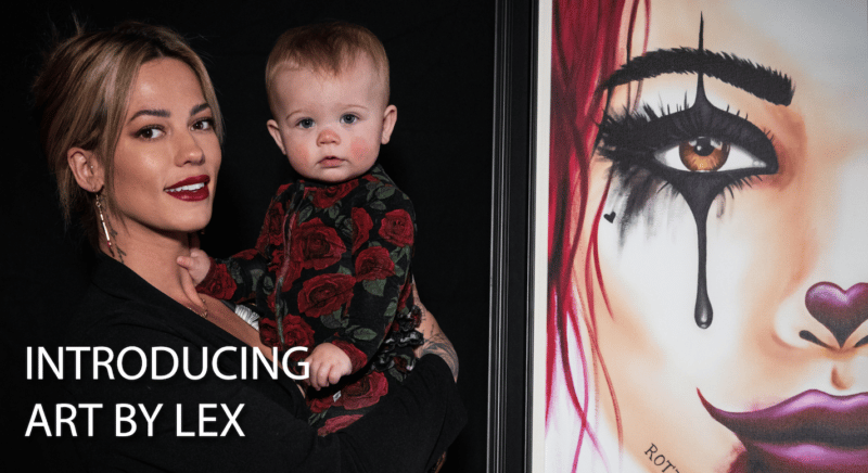 video link to artist alexa jacobs-perce with her artwork and daughter daisy