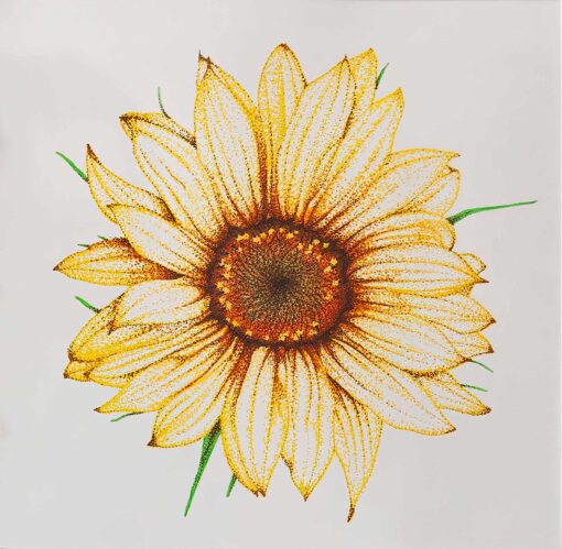 living sunshine pointillism by jacqueline rinehart