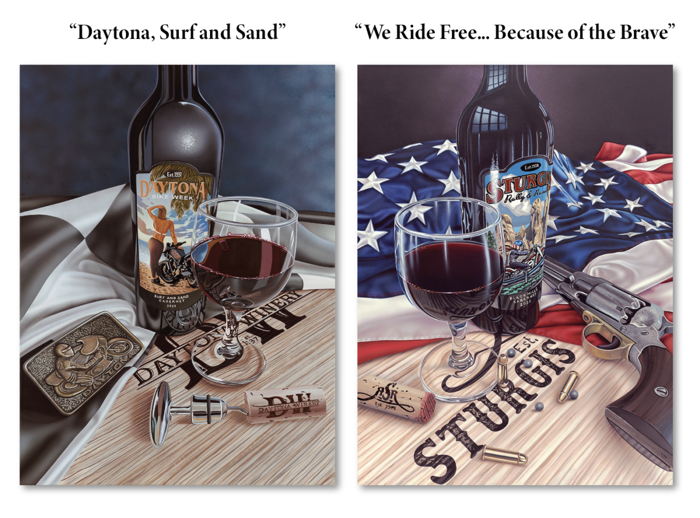 scott jacobs' 82nd motorcycle rally paintings for sturgis and daytona