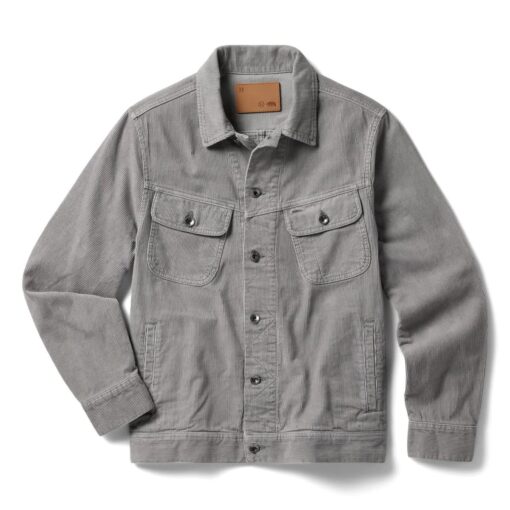 taylor stitch the long haul jacket in grey cord