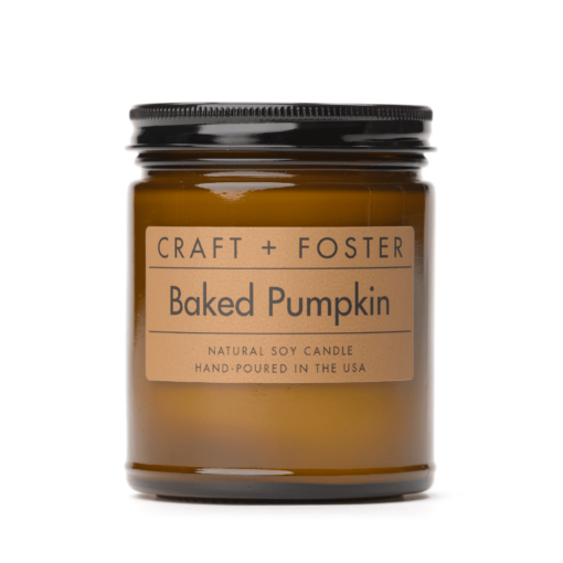baked pumpkin fall scented candle