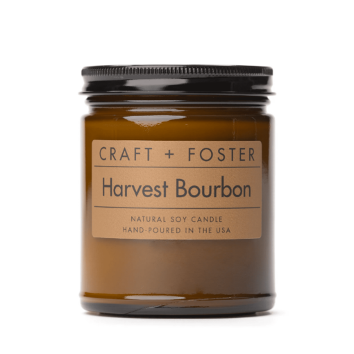 harvest bourbon scented candle at jacobs gallery
