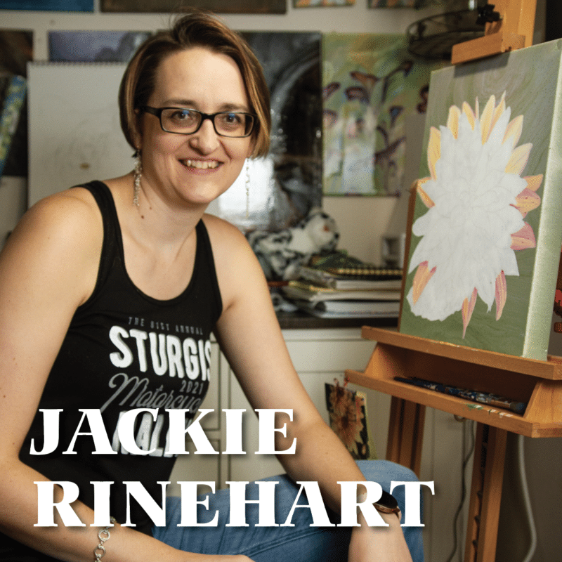 photo of artist, jackie rinehart