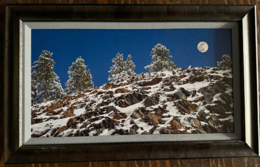 "Moonrise Over the Canyon" 28 X 15 - Image 2