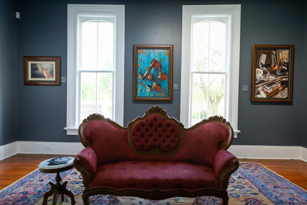 monthaven-scott-jacobs-1125 Scott Jacobs paintings hanging at monthaven arts & cultural center