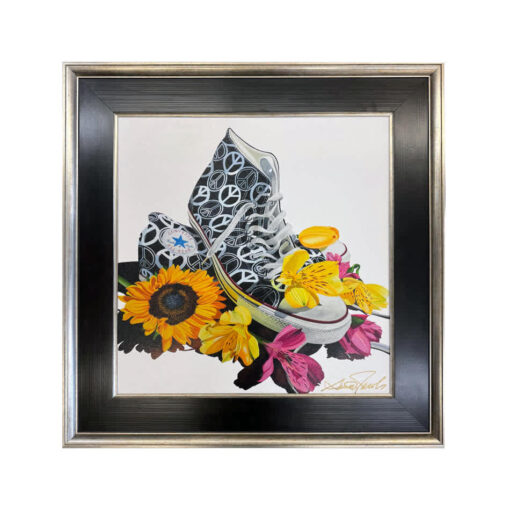 "May Peace Bloom with Each Step" 20 X 20 - Image 4