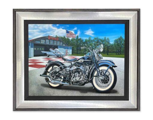 framed version of Scott jacobs' painting "America's beauties"