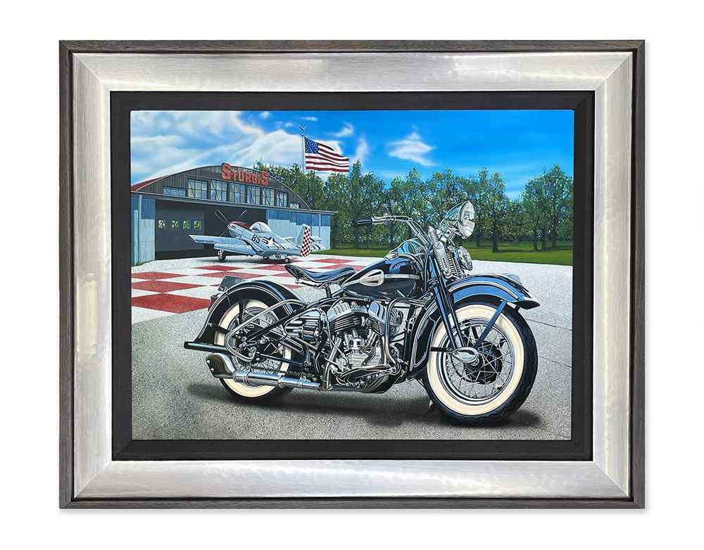 framed version of Scott jacobs' painting "America's beauties"