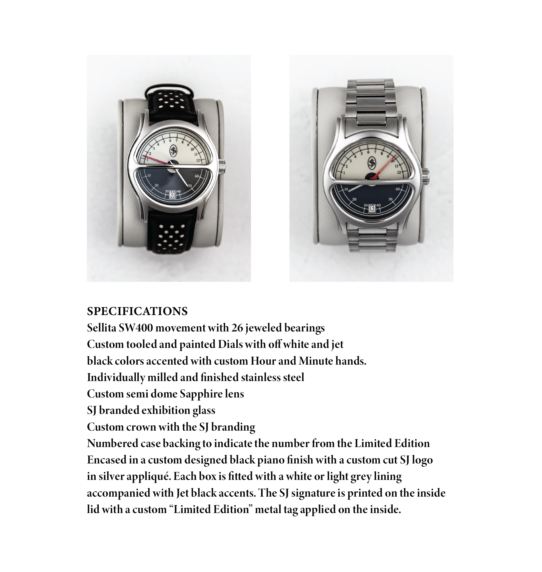 Scott Jacobs' drive time watch SPECIFICATIONS