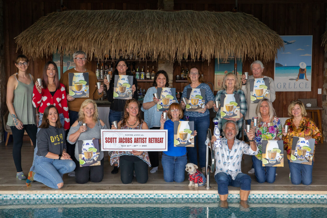 2024 Scott Jacobs artist retreat group photo