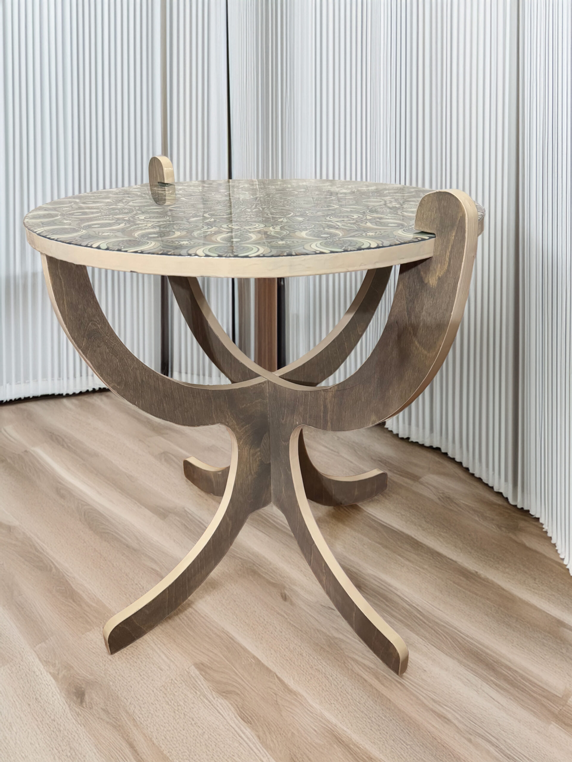 "Stone & Sage" Custom Mandala Table