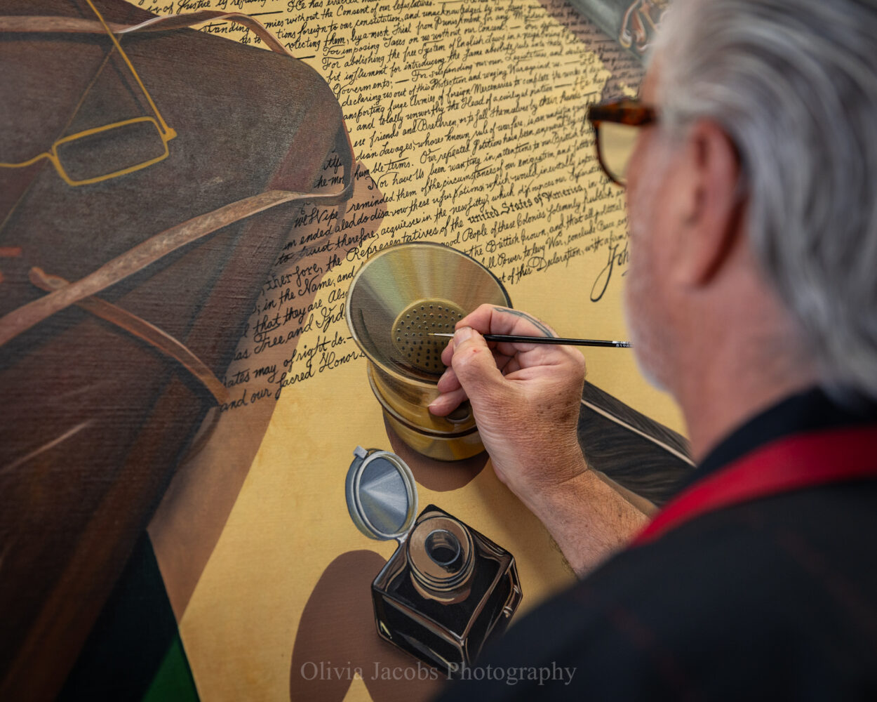 the moment of freedom painting of Scott Jacobs' 250 White House painting