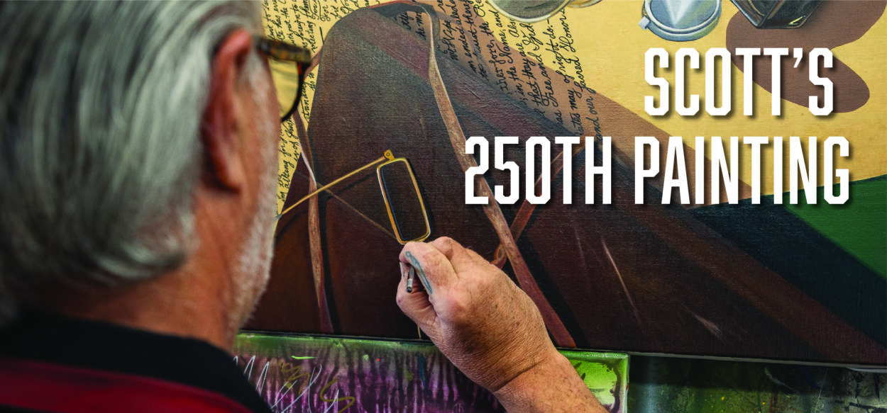 Scott Jacobs 250th painting for American, the moment of freedom