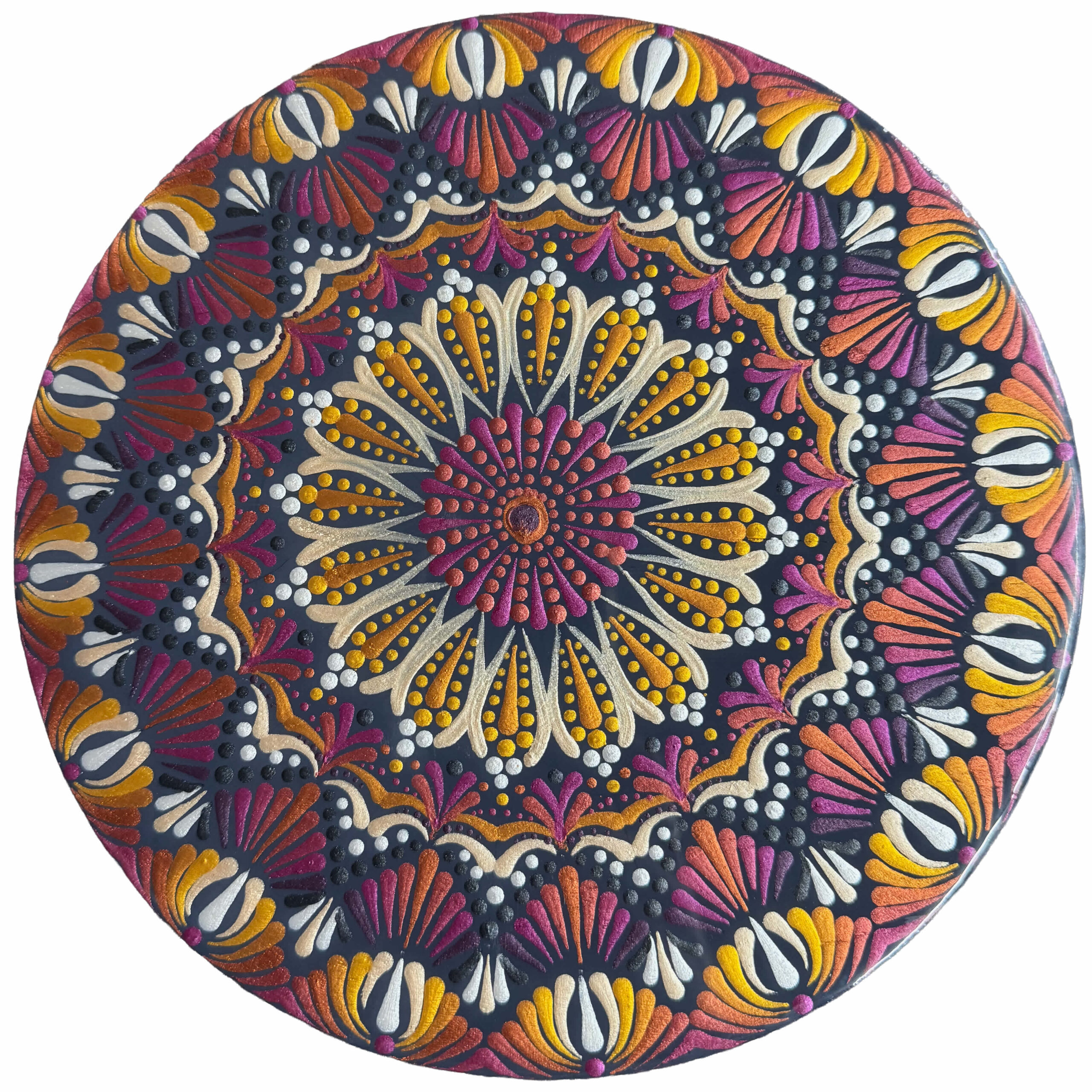 "Afterglow" Mandala Lazy Susan